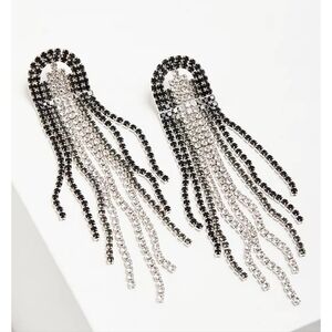 🆕️RHINESTONE FRINGE STATEMENT EARRING